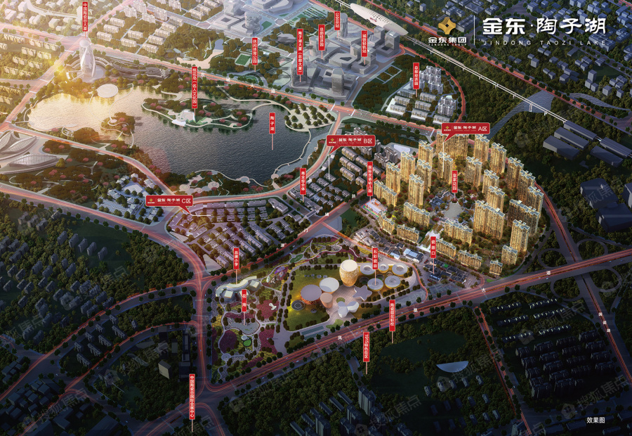 金东陶子湖效果图_金东陶子湖外景图-株洲搜狐焦点网