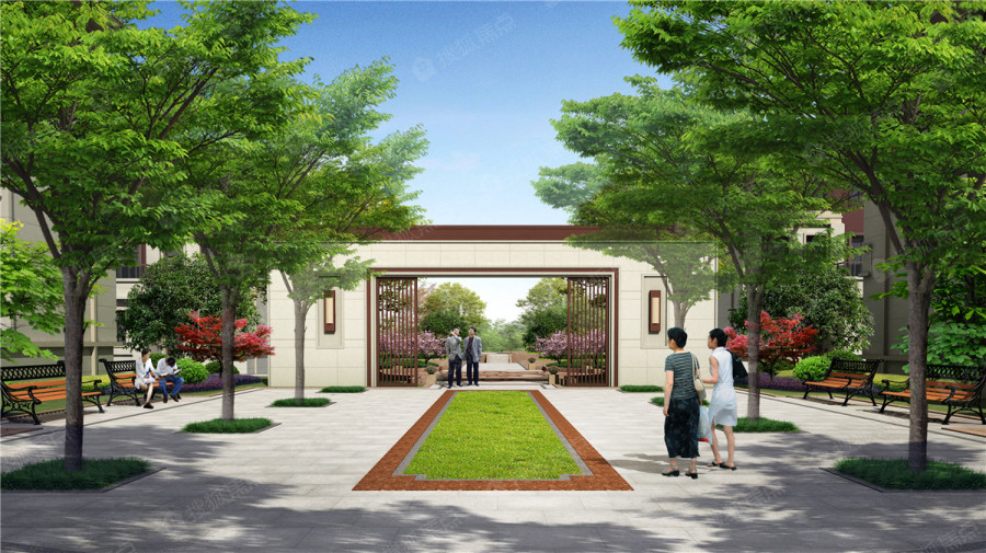 上品小院效果图_上品小院外景图-淮安搜狐焦点网