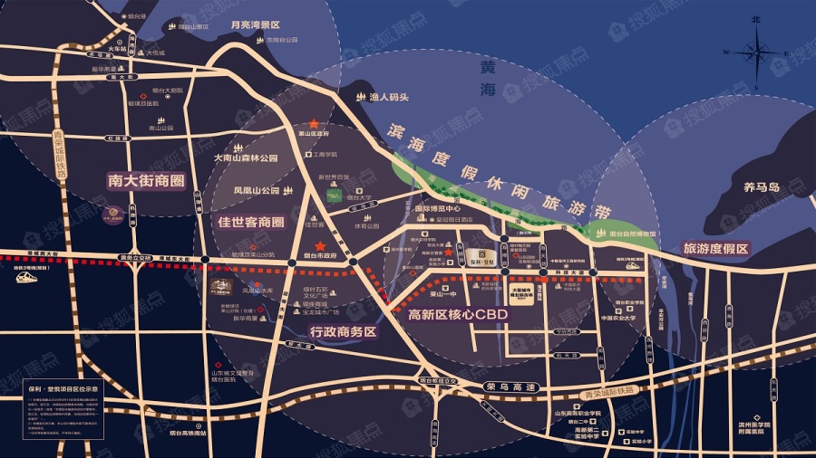 保利堂悦交通图_保利堂悦位置_保利堂悦地铁公交线路图-烟台搜狐焦点
