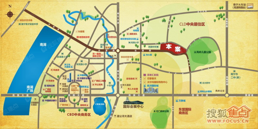 维也纳森林交通图_维也纳森林位置_维也纳森林地铁公交线路图-南宁