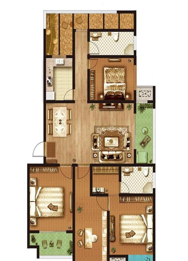 翠庭尚都翠庭尚都 4室_翠庭尚都户型图-开封搜狐焦点网