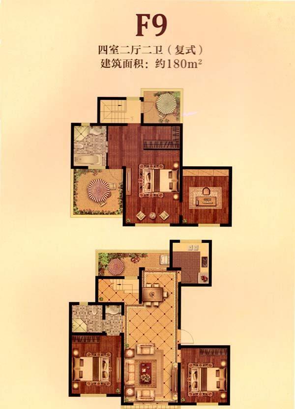 金色威尼斯1,2#楼17层f9户型_金色威尼斯户型图-宿迁搜狐焦点网
