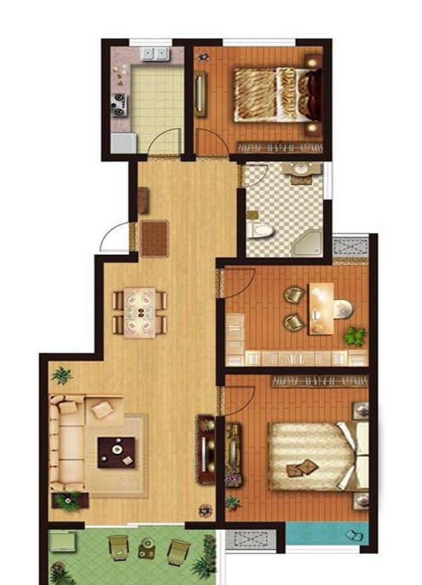 翠庭尚都翠庭尚都 3室_翠庭尚都户型图-开封搜狐焦点网