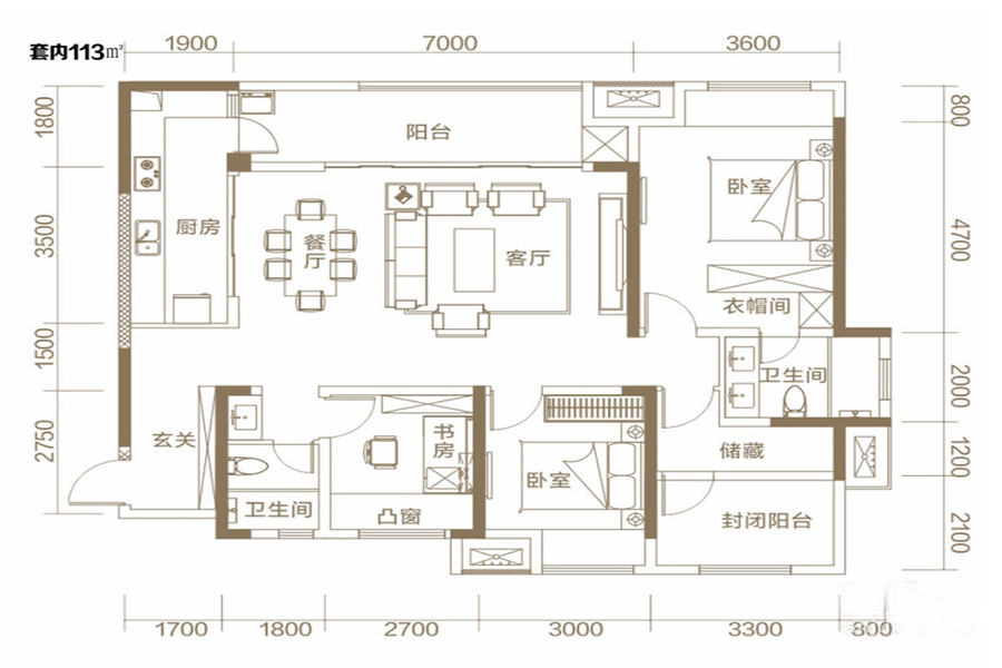 华润澜山望7-8栋b户型_华润澜山望户型图-重庆搜狐焦点网