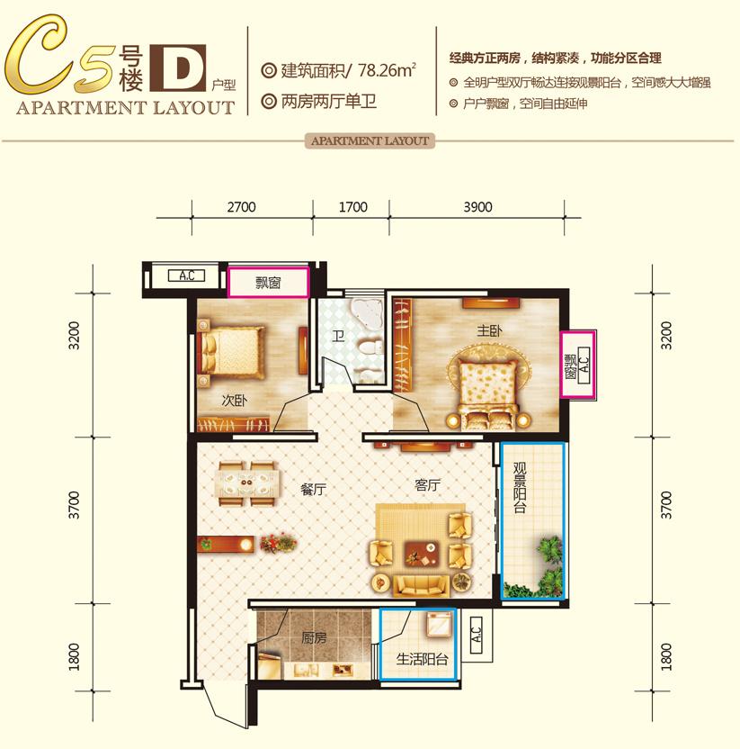 一新国际社区c5-d户型_一新国际社区户型图-达州搜狐焦点网