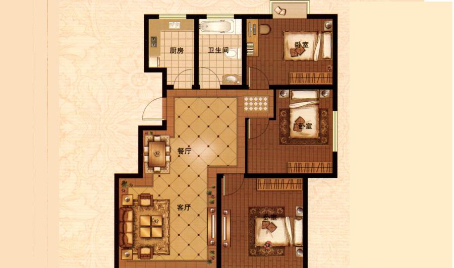 6期21,26,31,32#楼东边户c1户型