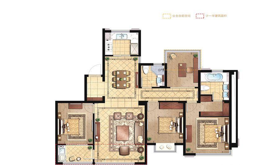 二号府邸138户型_二号府邸户型图-宁波搜狐焦点网