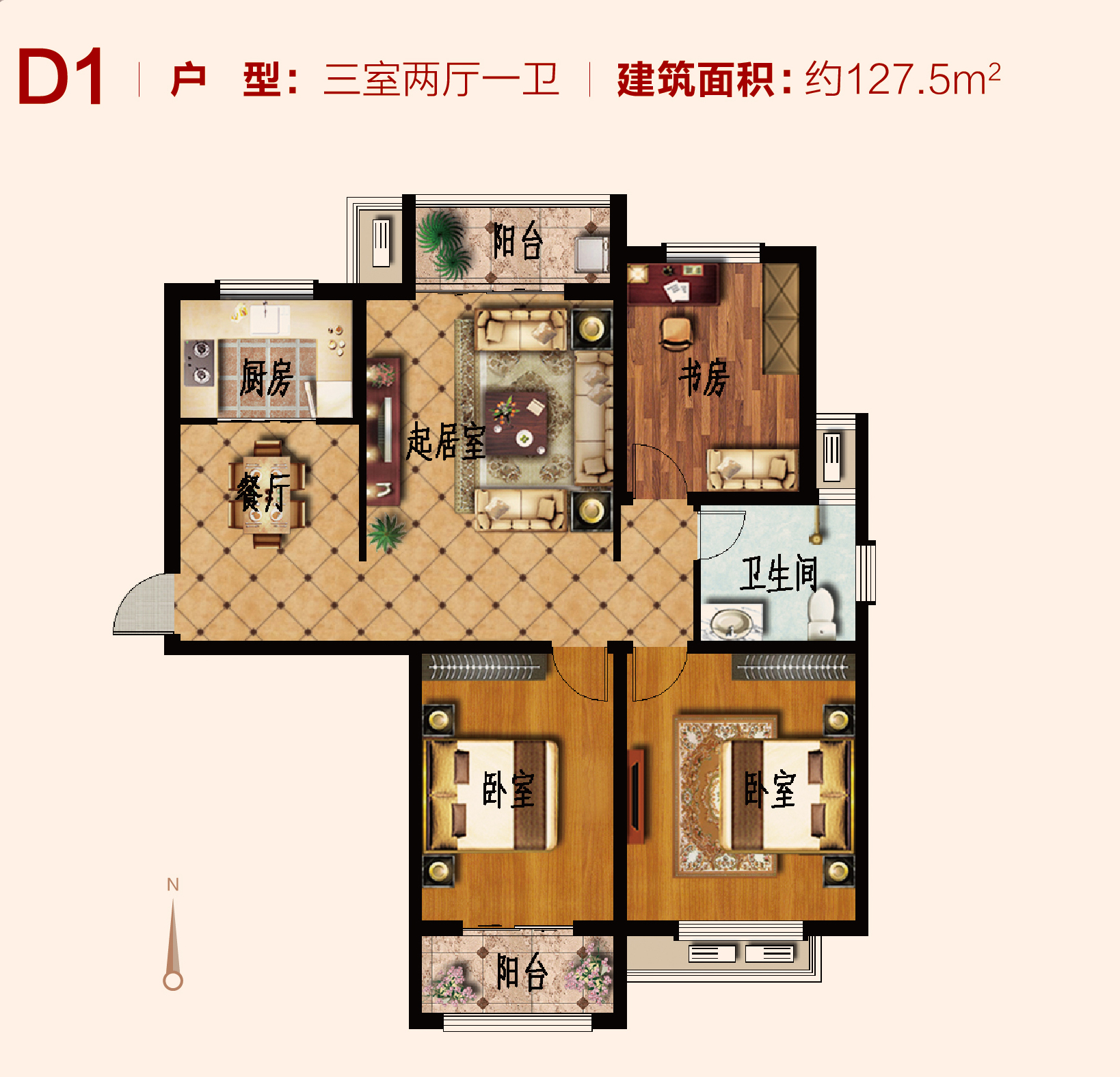 待售 南北通透 全明格局 主卧朝南 参考总价: 待定 居       室:2室2