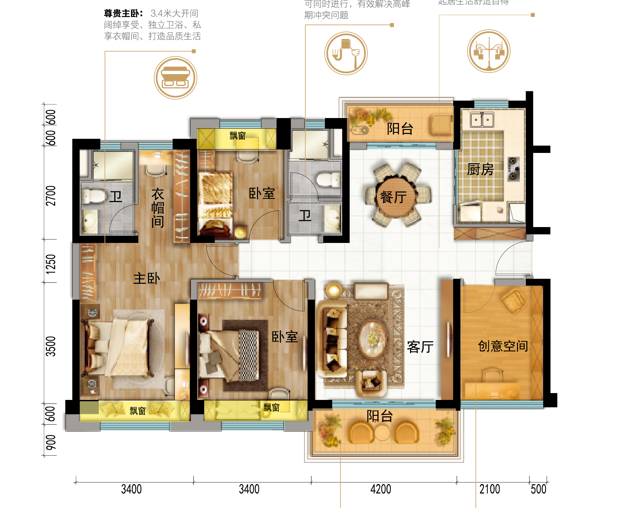 伦教碧桂园珑湾y283户型 5/6座 02单元_伦教碧桂园户型图-佛山搜狐