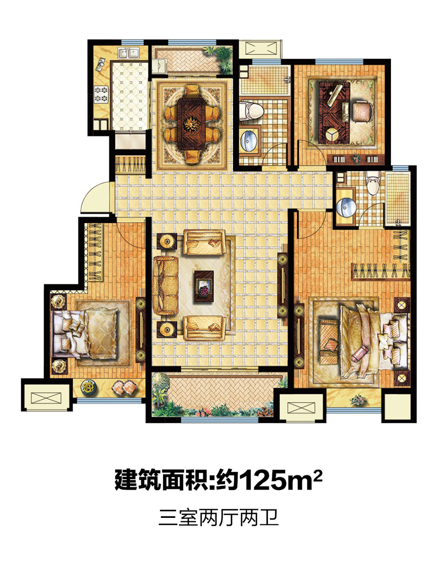 中海国际社区c1地块140㎡_中海国际社区户型图-济南搜狐焦点网