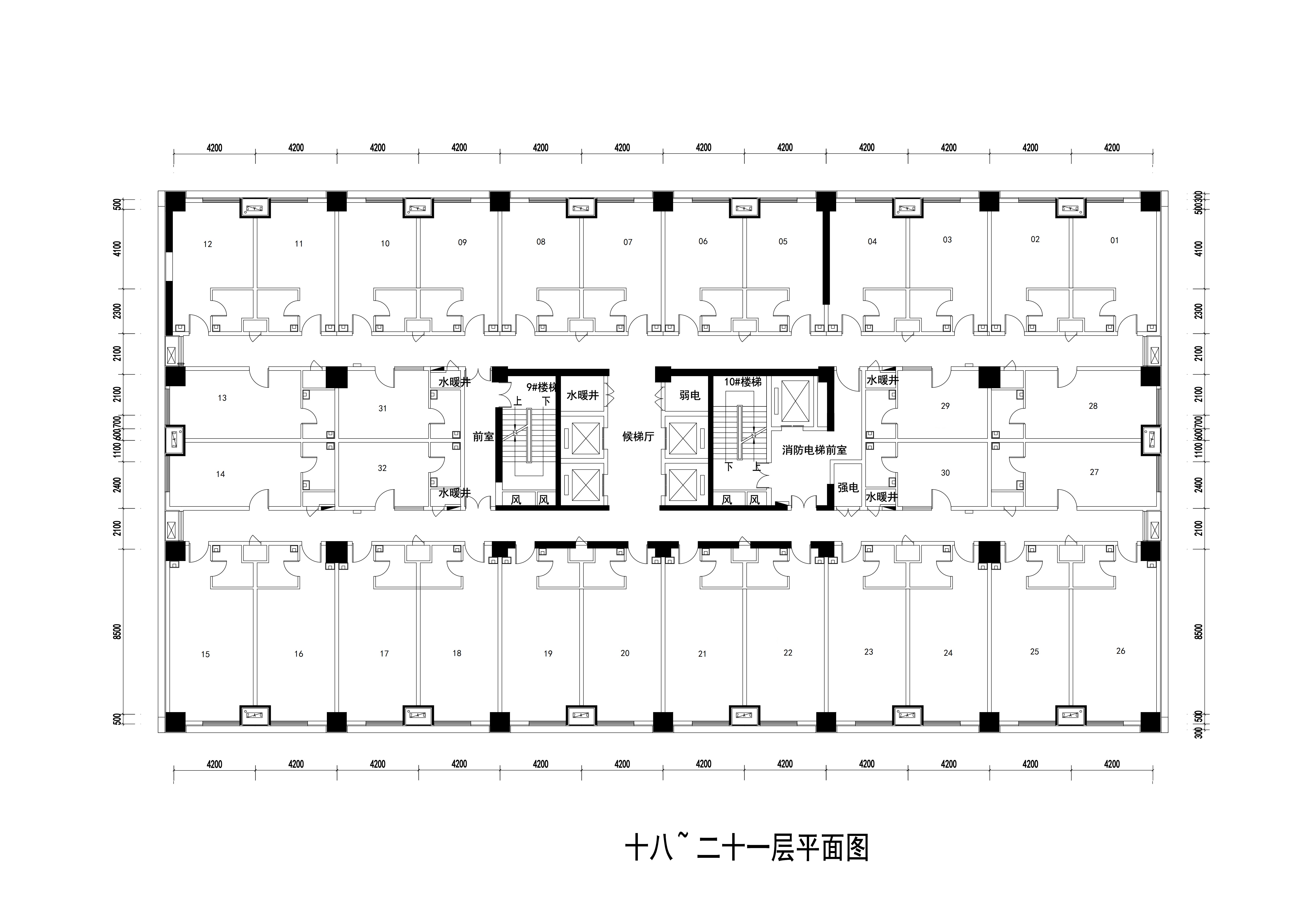 天悦公馆公寓户型平面图