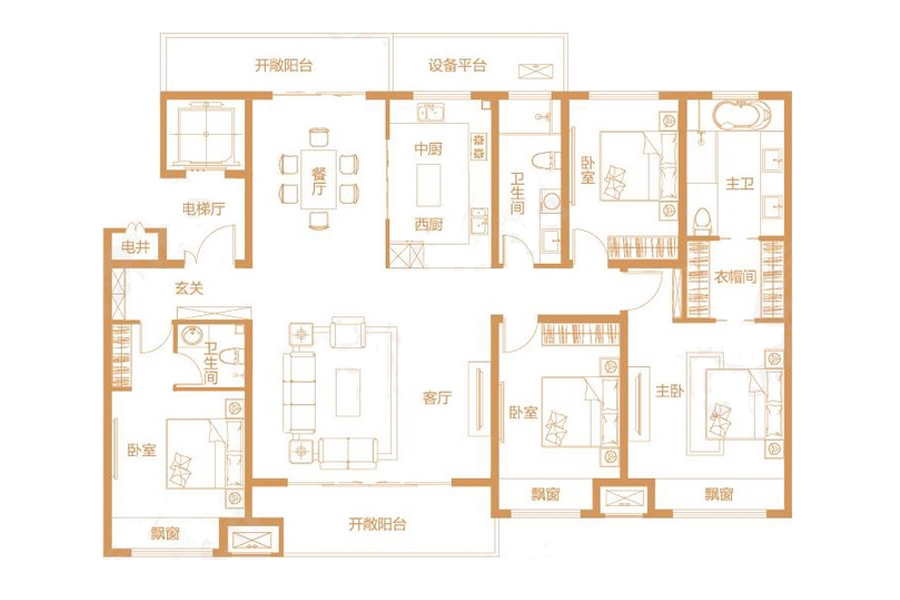 新乡建业世和府户型图图片