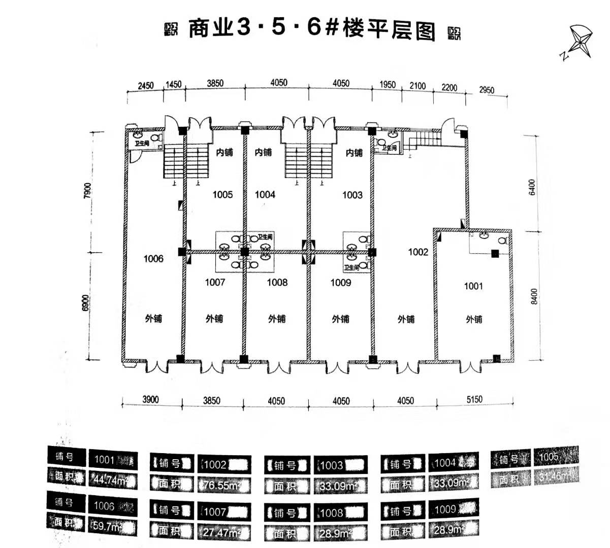 富力煕悦居商铺平面图_富力煕悦居户型图-太原搜狐焦点网