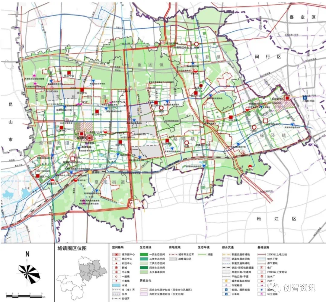 较新:上海市青浦区赵巷镇总体规划 含近期重点建设区域和项目