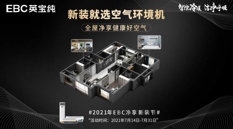 健康家电蓬勃发展,EBC空气环境机或成新装人群刚需