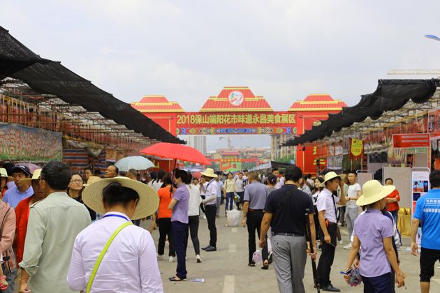 2018年保山端阳花街正式开街