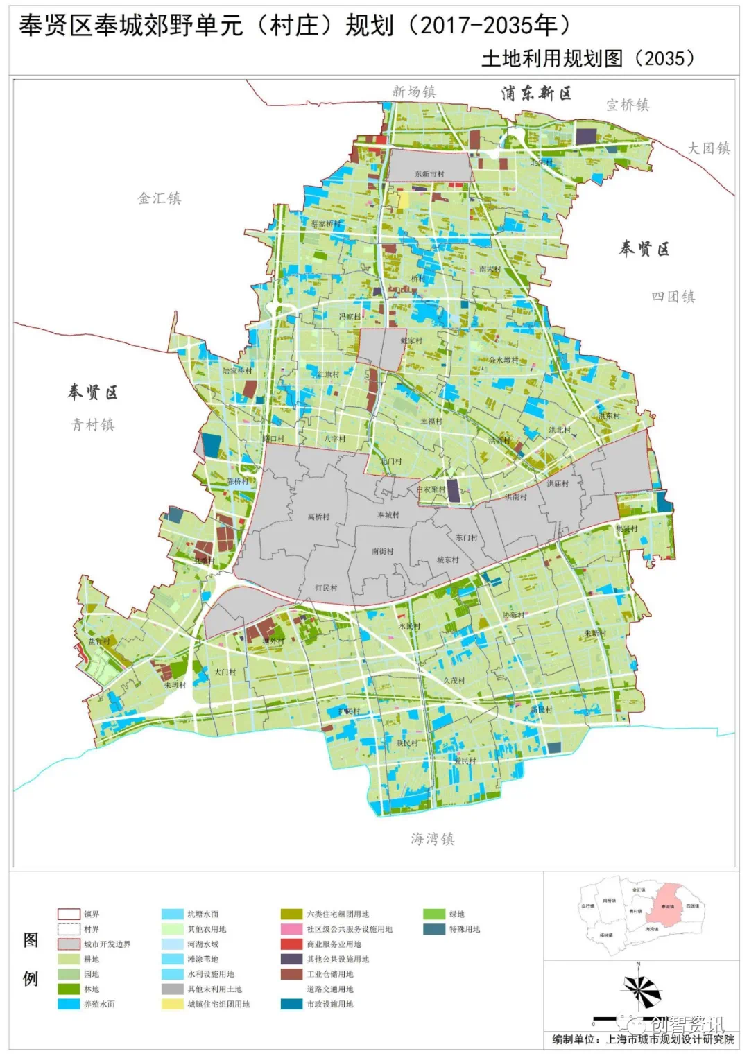 奉贤柘林镇详细规划图图片