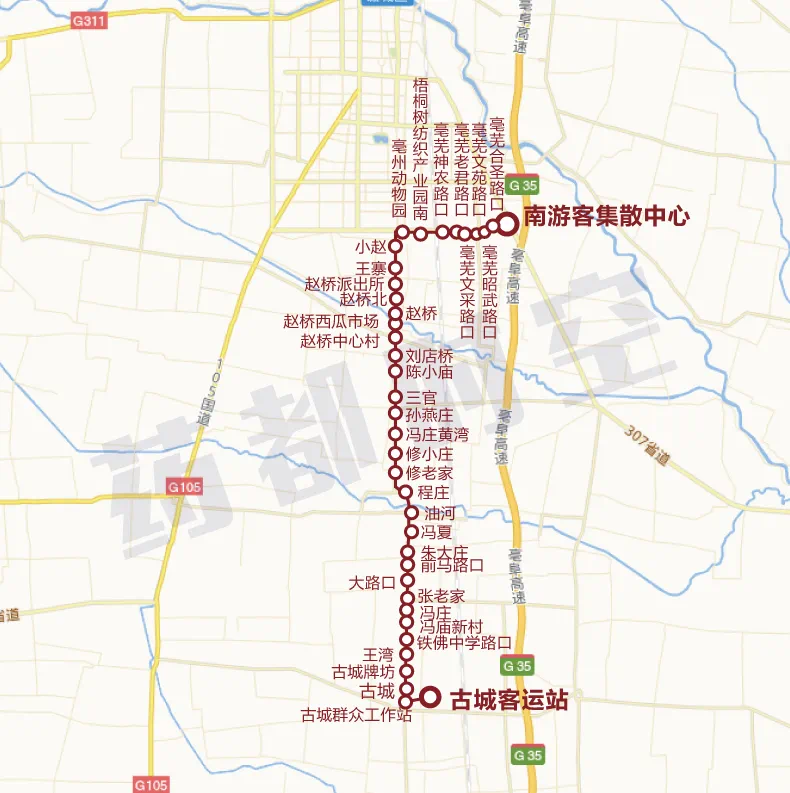 好消息,亳州古城路线公交路线开通了