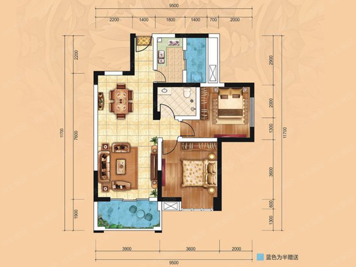 上善居2栋88平_上善居户型图-成都搜狐焦点网