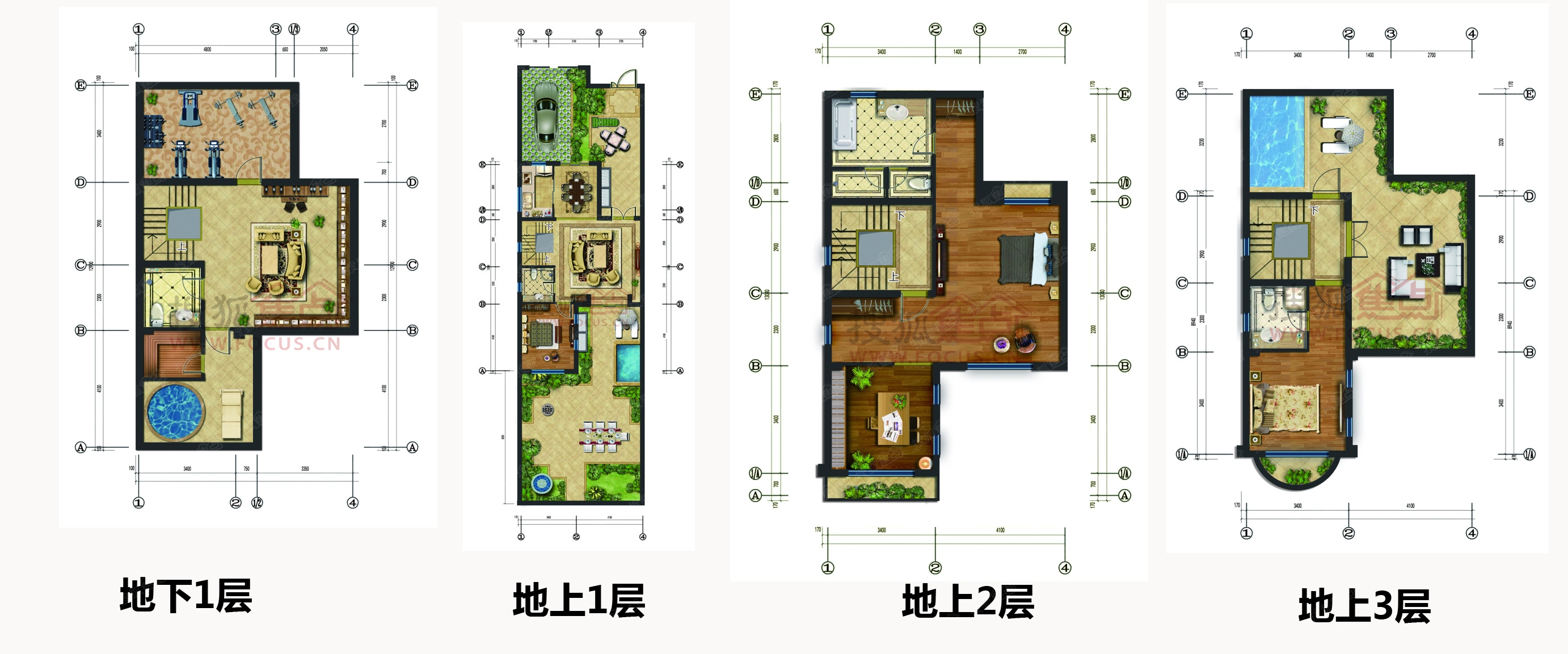 帕克先生的别墅联排b-西向_帕克先生的别墅户型图-廊坊搜狐焦点网