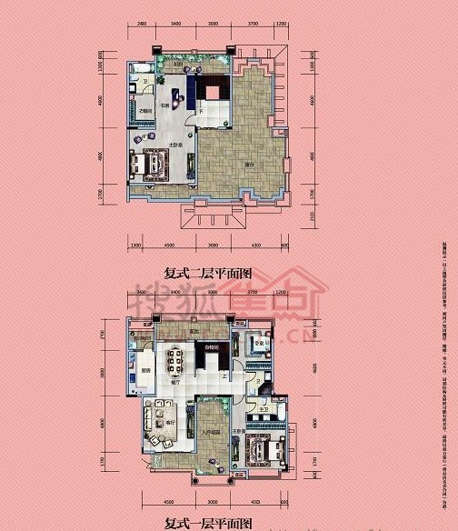 武汉锦绣香江b顶层复式_武汉锦绣香江户型图-鄂州搜狐焦点网