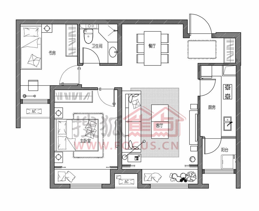 二期1号楼普通住宅  2 个单元,30 层  2居室 3居室