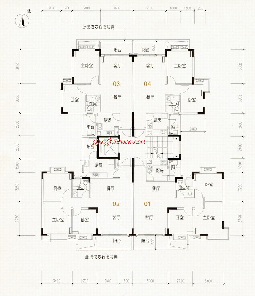 广州光大花园户型图图片