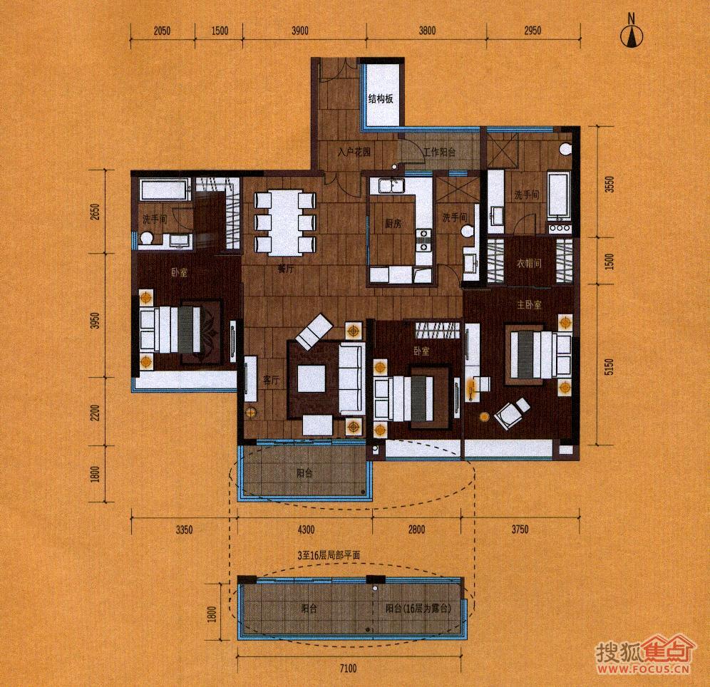 御江苑b栋01单位户型_御江苑户型图-广州搜狐焦点网