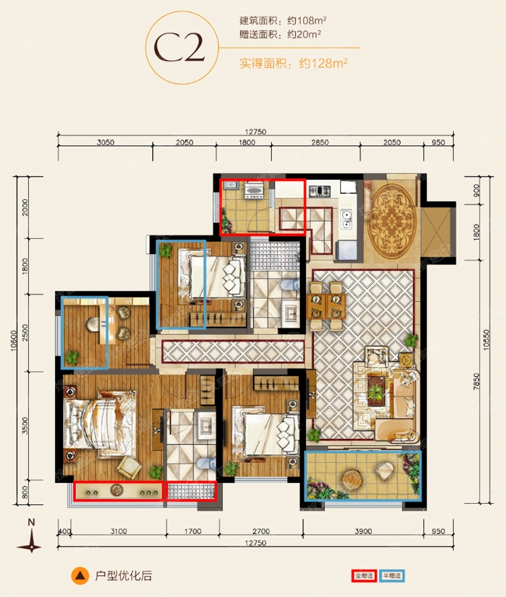 桂林华润中央公园户型图片