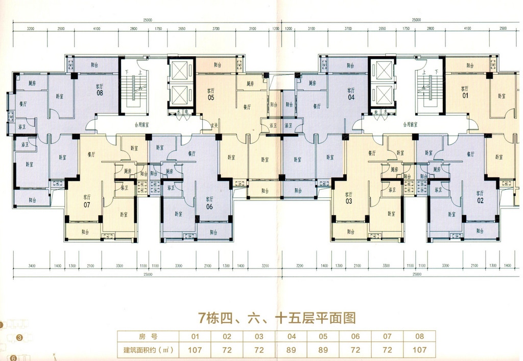 滨江熙岸·锦荟商铺7栋四,六,十五层平面图_滨江熙岸·锦荟商铺户型图