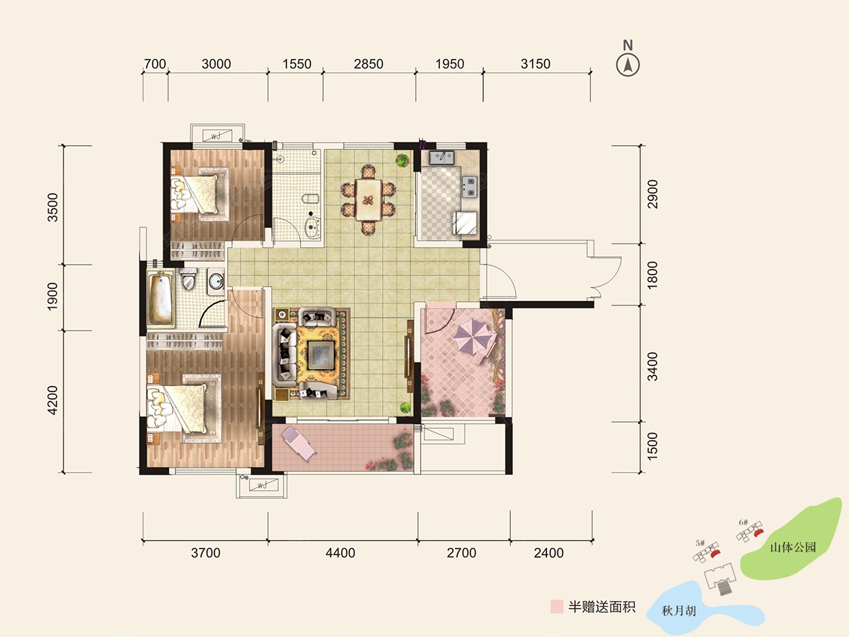 长沙华悦城户型图图片