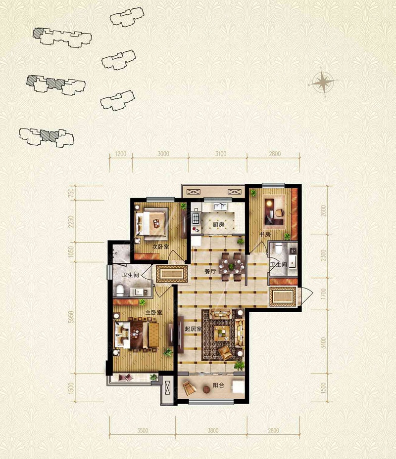 保利花园c1_保利花园户型图-石家庄搜狐焦点网
