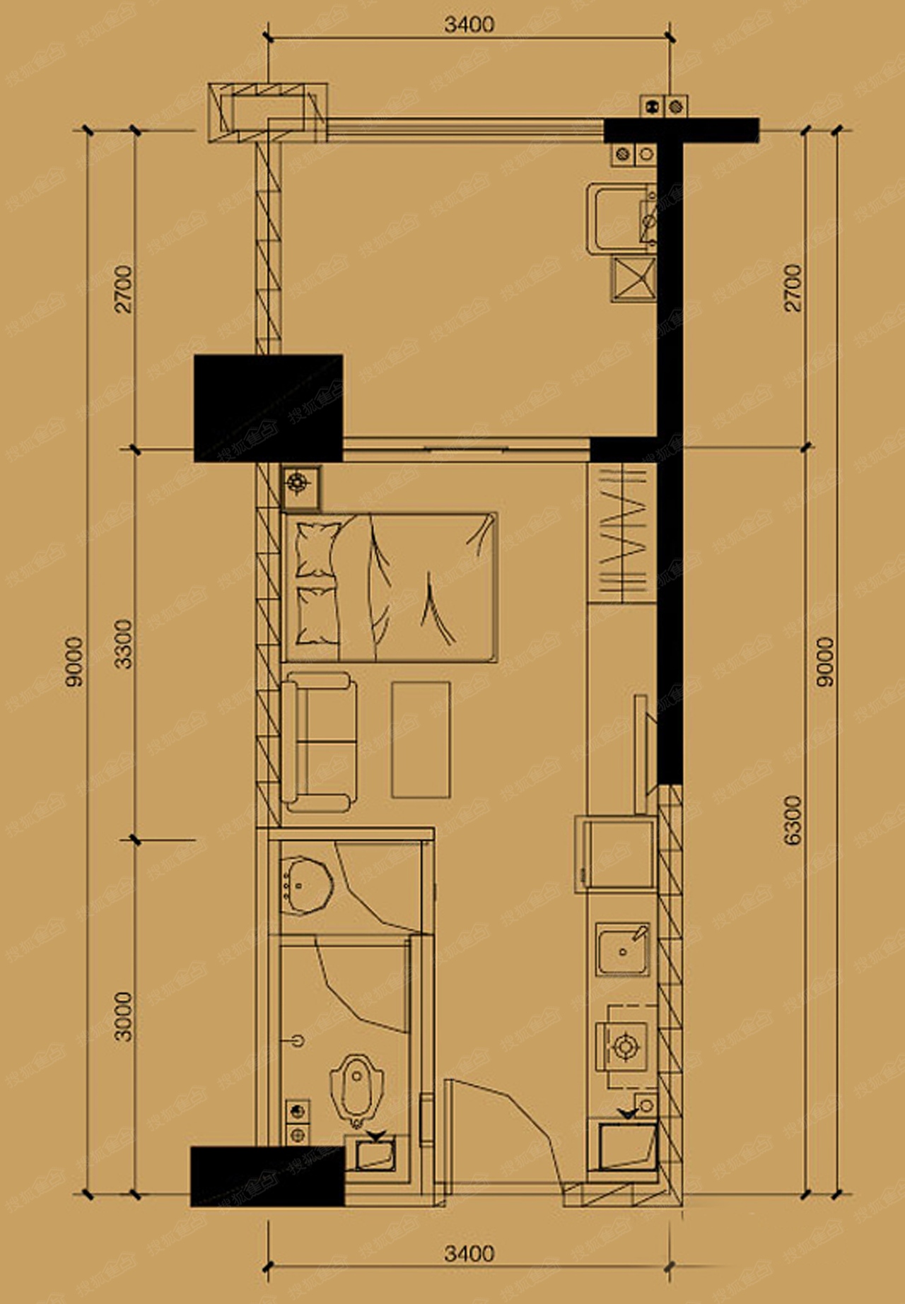 融汇温泉城童话里c区4栋_融汇温泉城童话里户型图-重庆搜狐焦点网