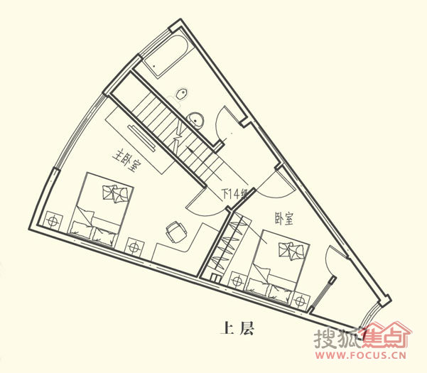 半岛托斯卡纳庄园酒店式公寓上层_半岛托斯卡纳庄园户型图-上海搜狐
