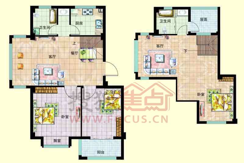 东海碧海尚城碧海尚城b2阁楼_东海碧海尚城户型图-烟台搜狐焦点网