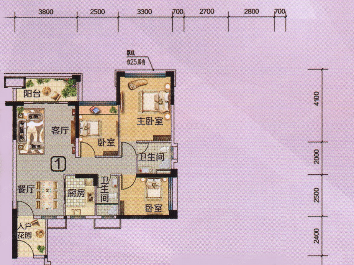 鹤山新华城4幢a梯01户型_鹤山新华城户型图-广州搜狐焦点网