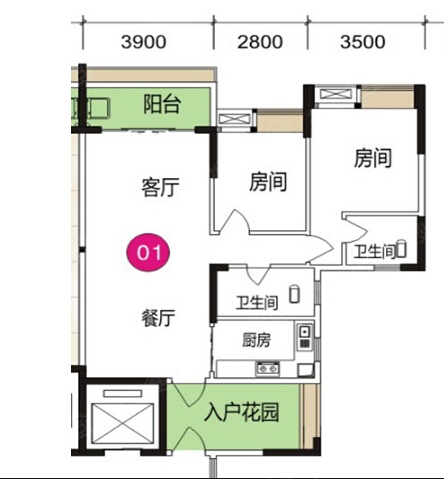 乐雅苑户型图-0室0厅0卫-95.0㎡