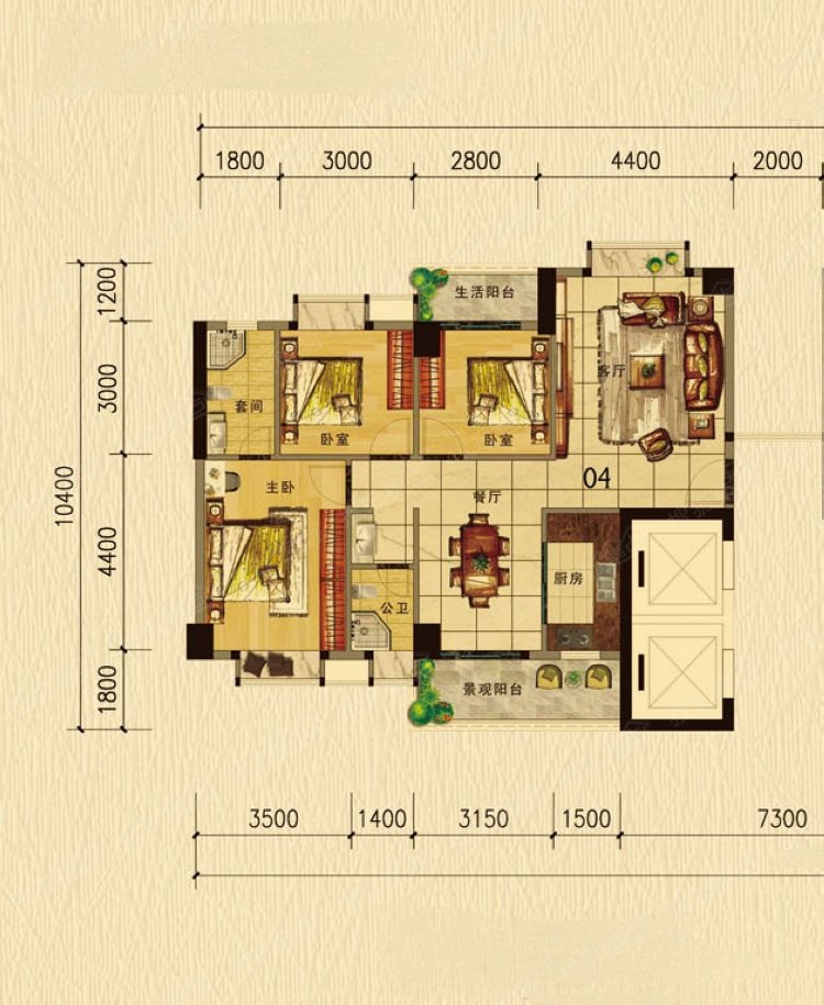 香樟美地户型图-0室0厅0卫