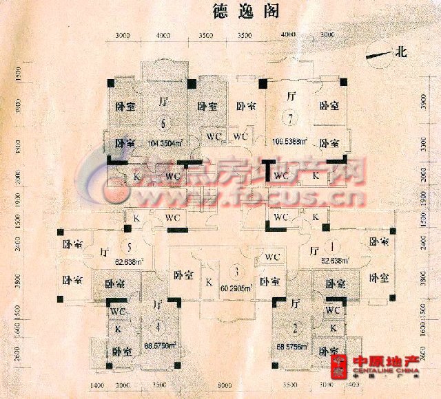 海德花园海德花园德逸阁标准层平面_海德花园户型图-广州搜狐焦点网