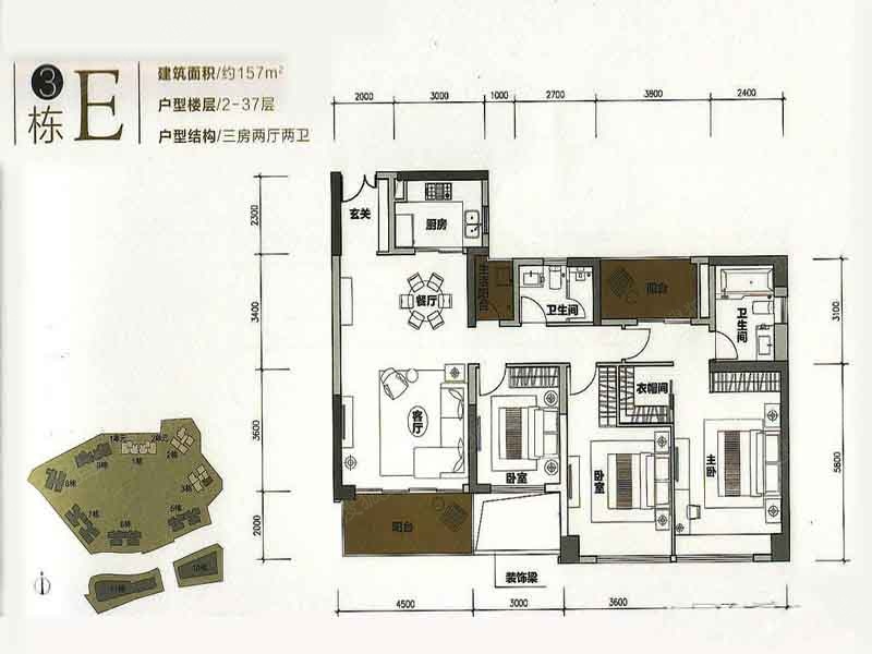 华润银湖蓝山户型图图片