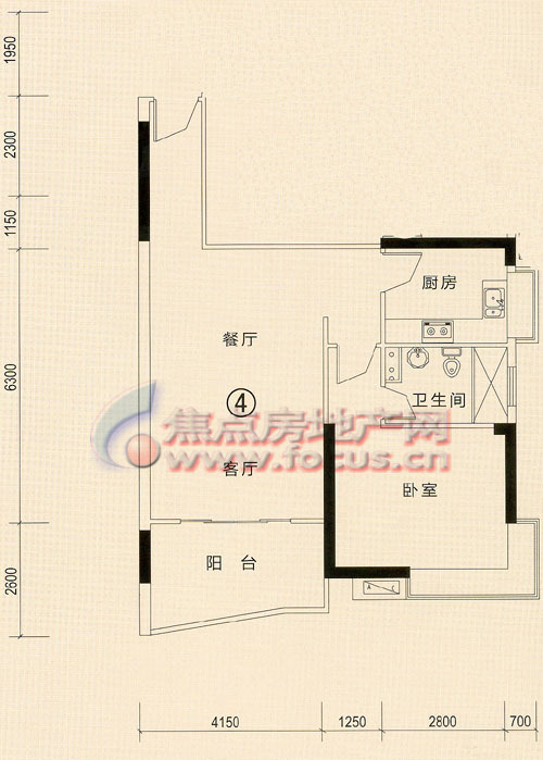 11㎡一房二厅_新塘广场户型图-广州搜狐焦点网