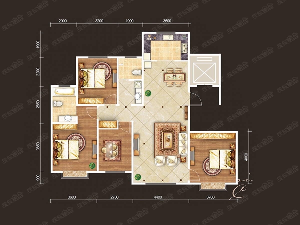 高铁明珠147㎡_高铁明珠户型图-乌鲁木齐搜狐焦点网