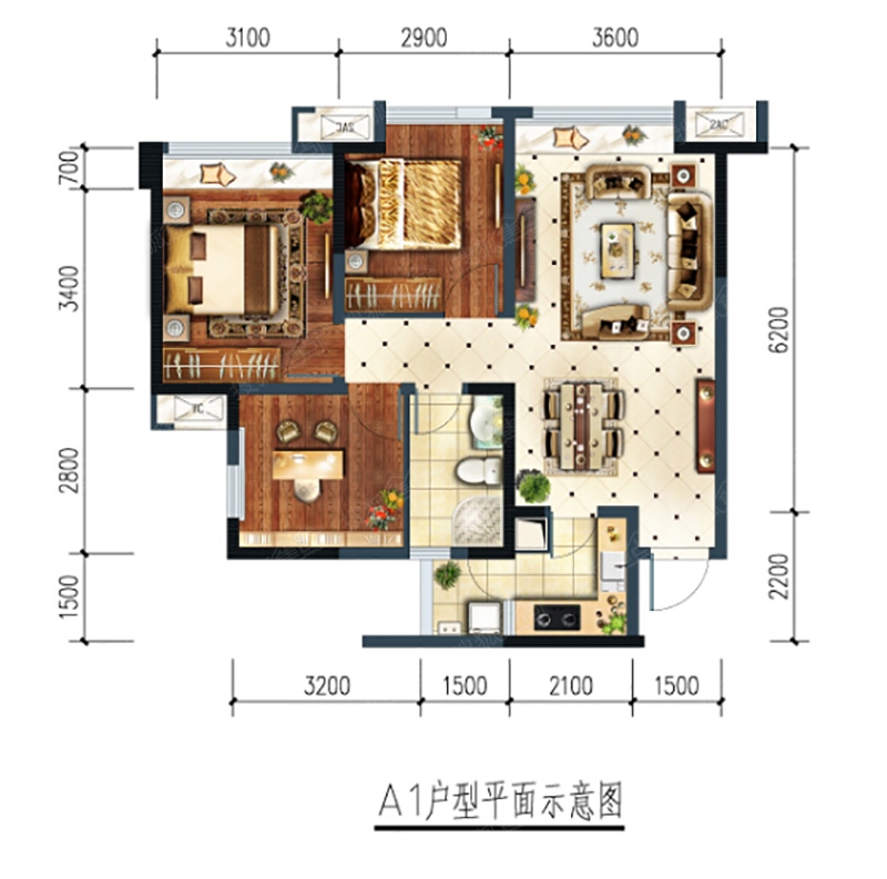 成都鑫苑鑫都汇户型图图片