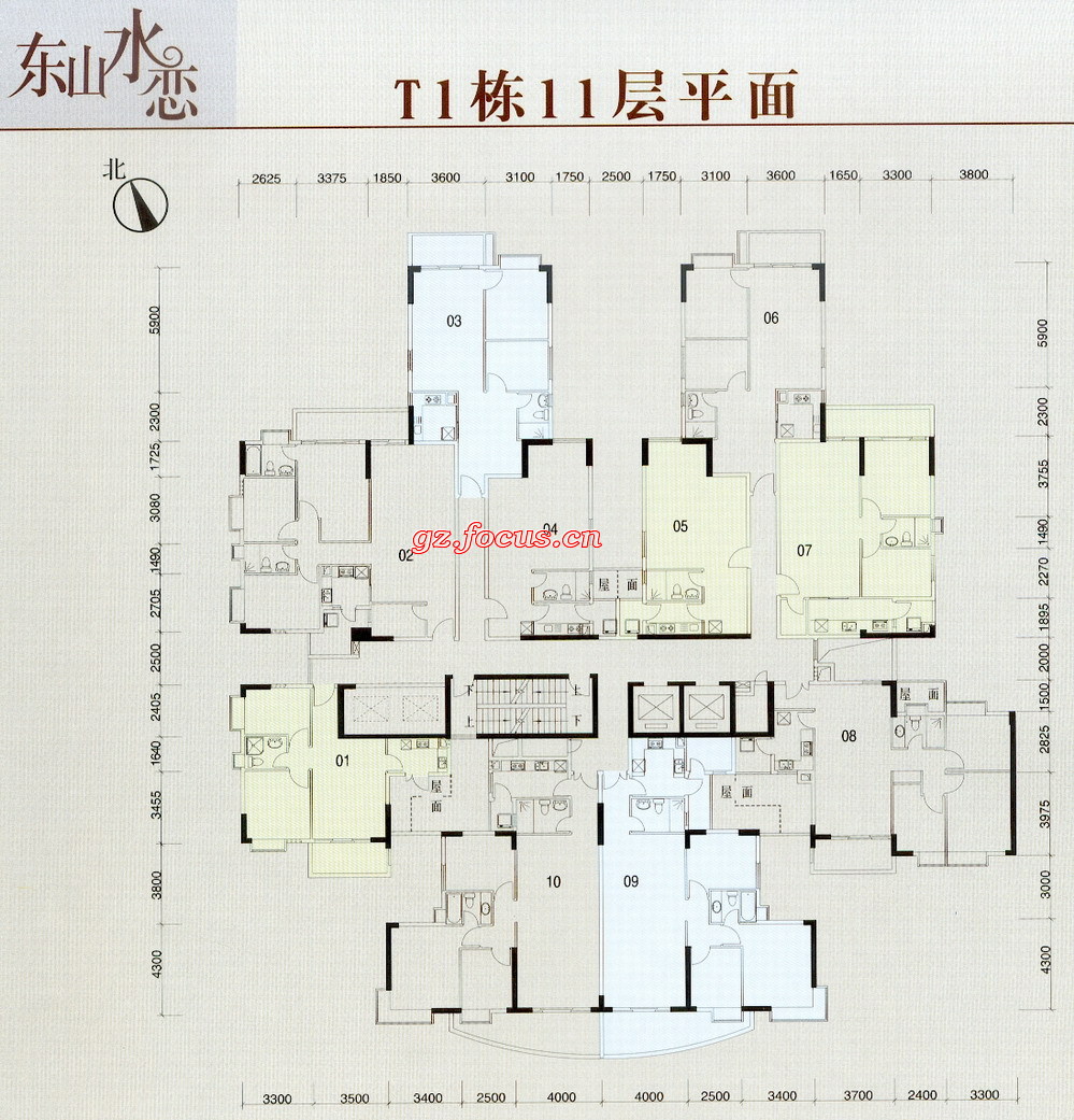 方圓東山水戀t1棟11層平面_方圓東山水戀戶型圖-廣州搜狐焦點網