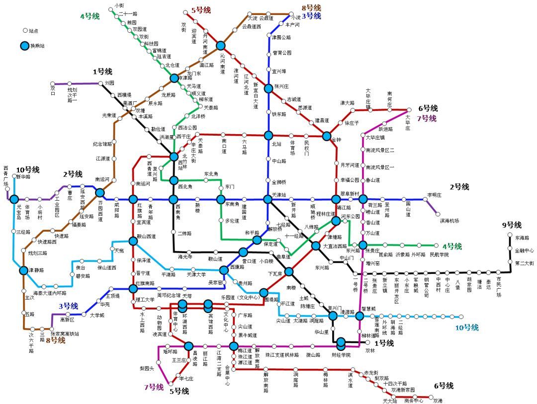 天津七号线地铁线路图图片